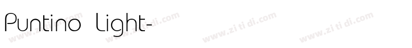 Puntino Light字体转换